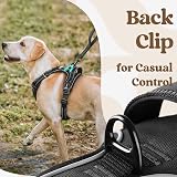 rabbitgoo Dog Harness Medium with Front Back Clips Reflective Padded view 8