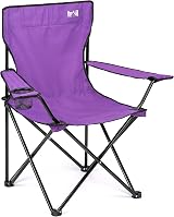 Trail Outdoor Leisure Trail Folding Camping Chair Purple 100kg Capacity