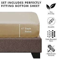 URBANHUT 1000 Thread Count 100% Solid Cotton Twin