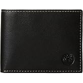 Timberland Men's Blix Slimfold Leather Wallet, Black, One Size