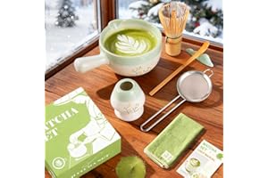 VEDALIO Matcha Whisk Set, Matcha Set Home and Kitchen, Matcha Kit Handled Matcha Bowl Tea Set, Christmas Gifts for Women Mom, Kitchen Decor And Accessories, Matcha Sifter Tea Cup Set Christmas Kitchen Decor
