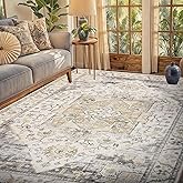 YOFOLY Washable 5x7 Area Rug - Living Room Large Rug Stain Resistant Carpet Vintage Carpet Bedroom Non-Slip Backing Home Deco