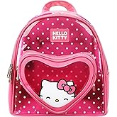 Bioworld Hello Kitty Heart 10" Pink Polka Dot Women's Mini Backpack
