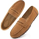 Ecetana Women Loafers Comfortable Shoes Casual Slip on Penny Moccasins Flats for Walking Driving Business