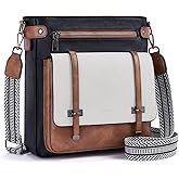 Roulens Crossbody Bags for Women,Multi Pocket Crossbody Purses Vegan Leather Shoulder Handbags Travel Purse Adjustable Strap
