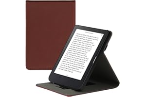kwmobile Cover Compatible with Kobo Clara 2E / Tolino Shine 4 - Case with Strap + Stand - Berry