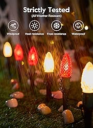 C9 LED Christmas String Lights Outdoor, 26 Feet 20