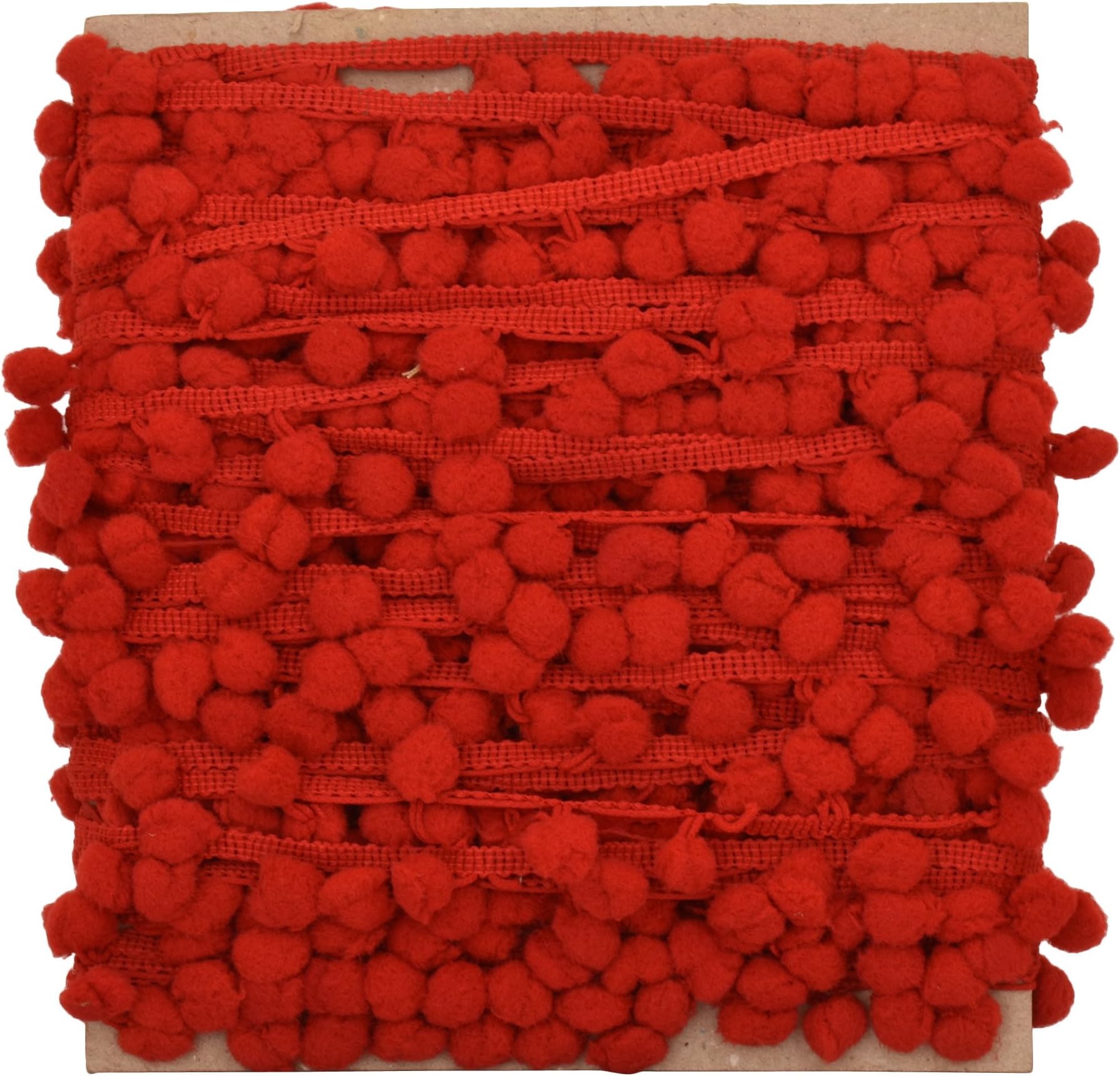 Pom Pom Trim Red Thread Fringe Decorative Lace Upholstery Ribbon Dress Craft Supply by The Yard