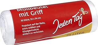 Jeden Tag Müllbeutel Griff 25L, 30 Stück, 183 g