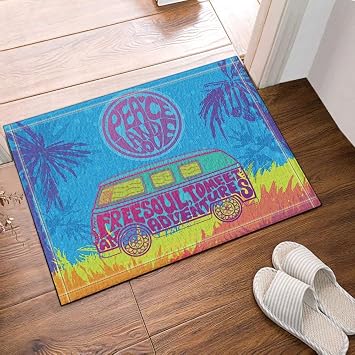 Amazon De Cuimeishen Handgemalte Hippie Oldtimer Ein Mini Van