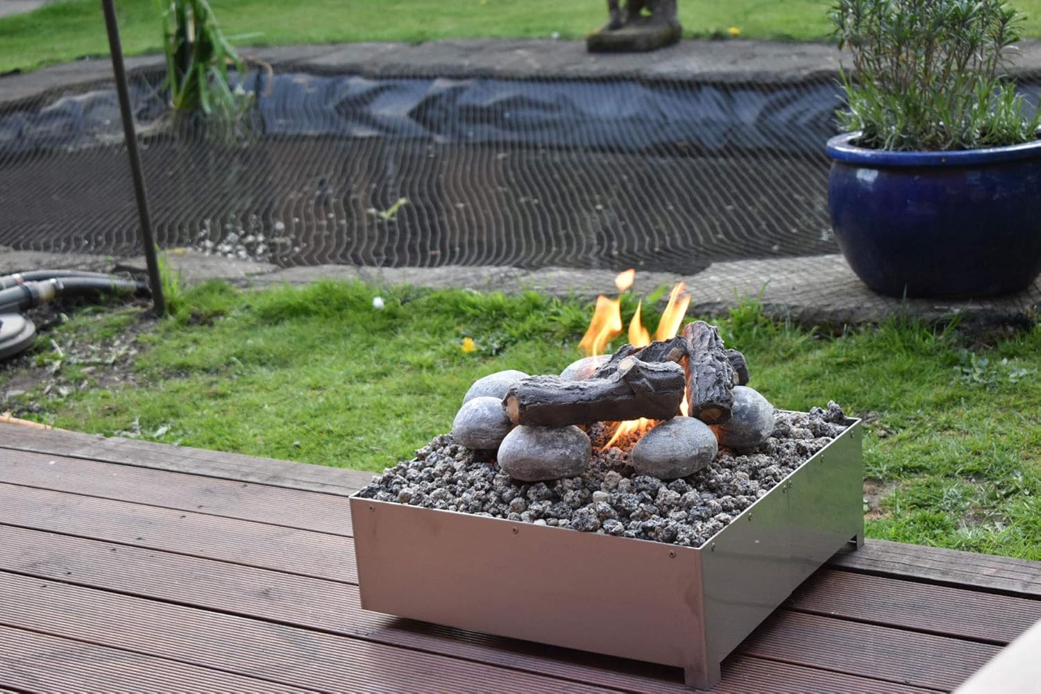 Coals 4 You Fire pit, Stainless Steel, H160 x W420 x D420mm Amazon.co
