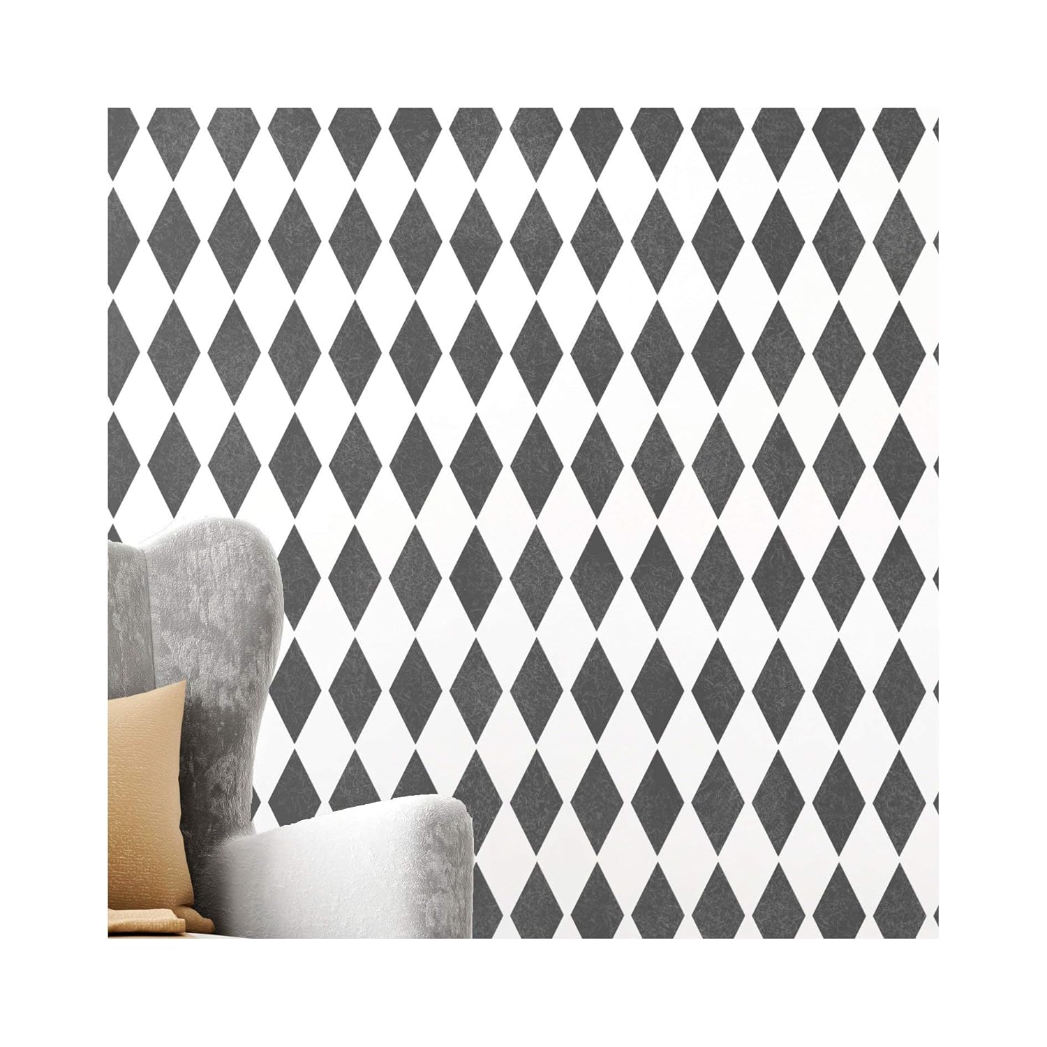 Harlequin Furniture Wall Floor Stencil For Painting Furniture