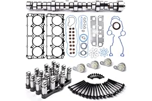 TREXCAR Non MDS 5.7L Hemi Lifters Cam Kit w/Head Gasket Bolt Fits for Chrysler Dodge Charger Durango Magnum Ram 1500 2500 3500 Jeep Commander Grand Cherokee V8 2005-2008
