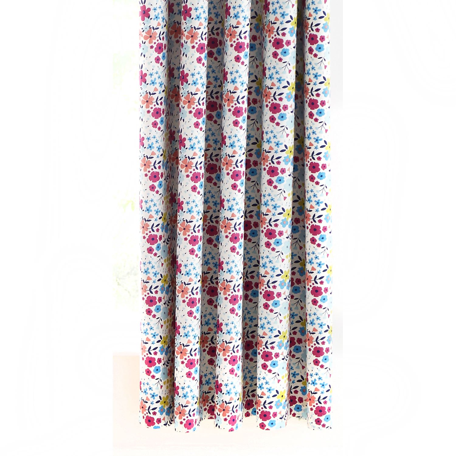 Bedlam - Joy - Blackout Lined Eyelet Curtains - 66" Width x 54" Drop (168 x 137cm) in Multicolour