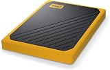 WD 500GB My Passport Go Portable SSD Amber Trim Drop Resistant Fast 400MB/s view 6