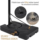 Yaheetech Portable Basketball Hoop Stand 7.6-10ft 44 Inch Backboard view 9