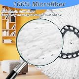 UNU 6pk Mop Head Replacement for Vileda Triangle Swivel Mops Microfiber view 4