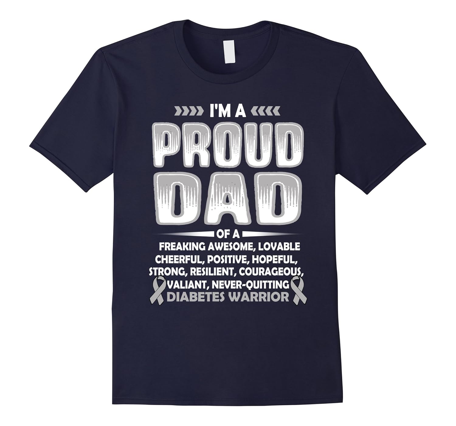 I'm a Proud Dad of DIABETES Warrior t shirt-ANZ