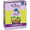 Plum Organics Stage 2 Organic Baby Food - Pear, Spinach, and Pea - 4 oz Pouch (Pack of 4) - Organic Fruit and Vegetable Baby Food Pouch