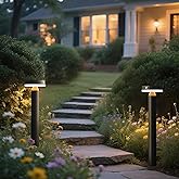 VerLuce - 20" Solar Landscape Lights - Outdoor Solar Lights for Yard - PIR Sensor & Two Light Modes - 50lm & 400lm - Rechargeable Battery Last Up to 55 Hours - 3000K - IP44 Weather Resistant - 2 Pack