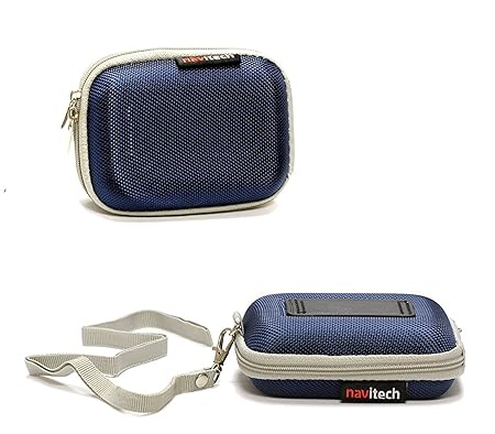 Navitech Blau hartes Wasser-beständiges mp3 Musikabspielgerät Tasche / Hülle für die Philips GoGear Ariaz SA3ARA08K