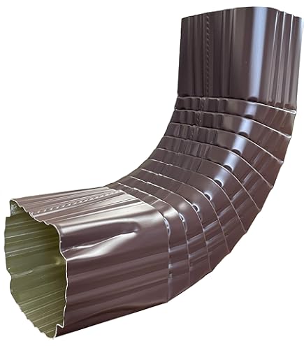 3 In. H X 4 In. W X 4 In. L Brown Aluminum A Gutter Elbow