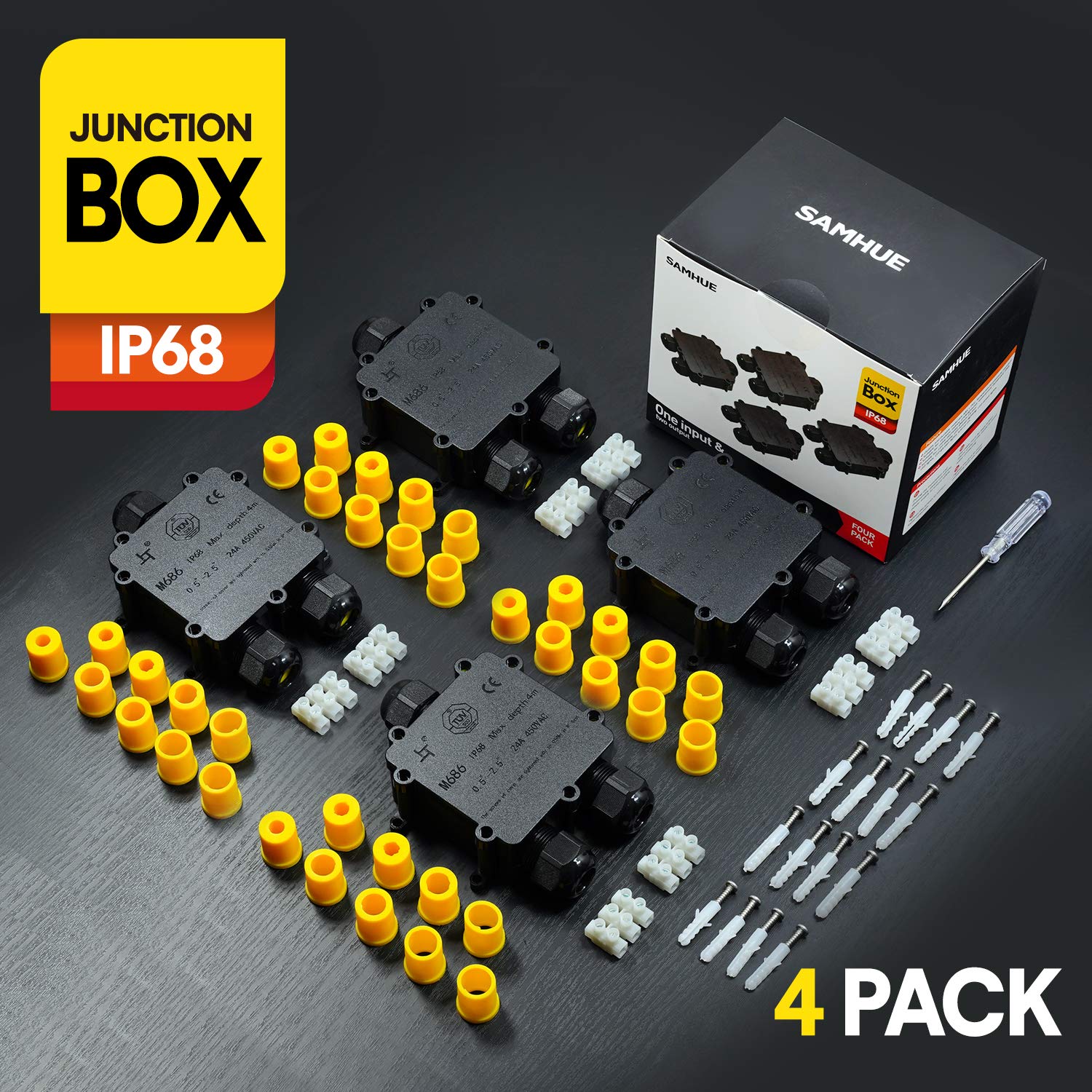 Caja de conexiones exterior Conector a prueba de agua eléctrico IP68 de