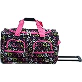 Rockland unisex adult Rolling Duffel Bag, Heart1, 22-Inch US