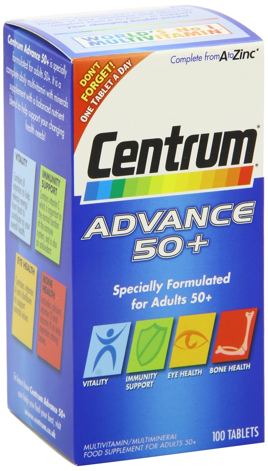 Centrum Advance 50 Plus Complete AZ Multivitamins, 100 Tablets eBay