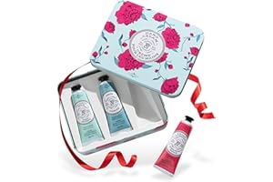 La Chatelaine 20% Shea Butter Hand Cream Travel Size Tin, Gift Set for Women, Nourishing Hand-Care Set for Mother's Day (Coconut Milk, Shea, Lychee Cranberry)