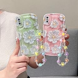 for iPhone X iPhone Xs Curly Wavy Case, Cute