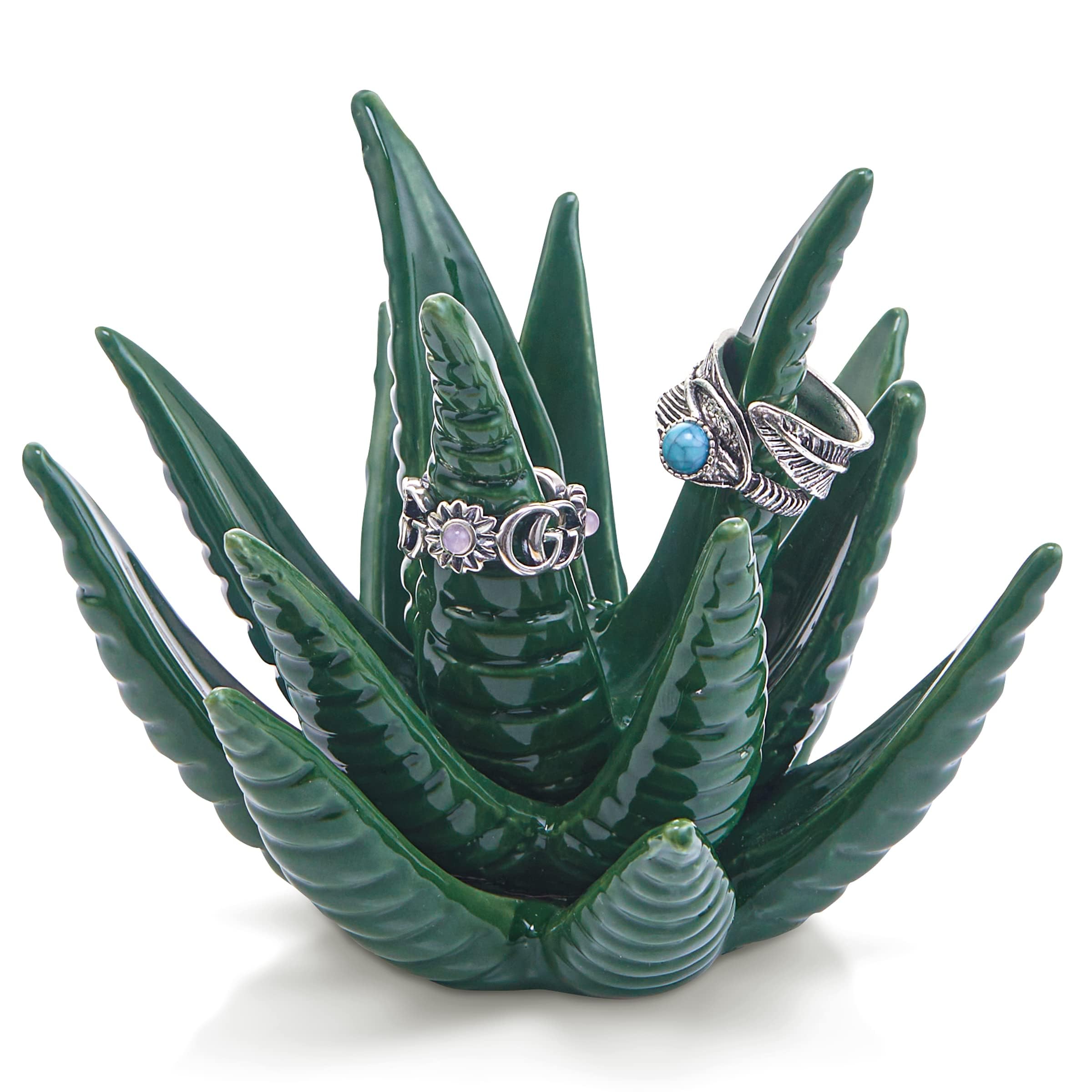 Titanape Cactus Ring Holder, Gifts for Women Birthday, Unique Jewellery Holder Gift for Mum, Friend, Girls, Her, Novelty Wedding Bridesmaid Christmas — image 1