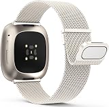 Yoohoo Straps for Versa 3/4 and Sense 2 Stainless Steel Double Magnetic Clasp
