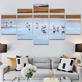 SIGNWIN 5 Panel Canvas Wall Art Modern Art...