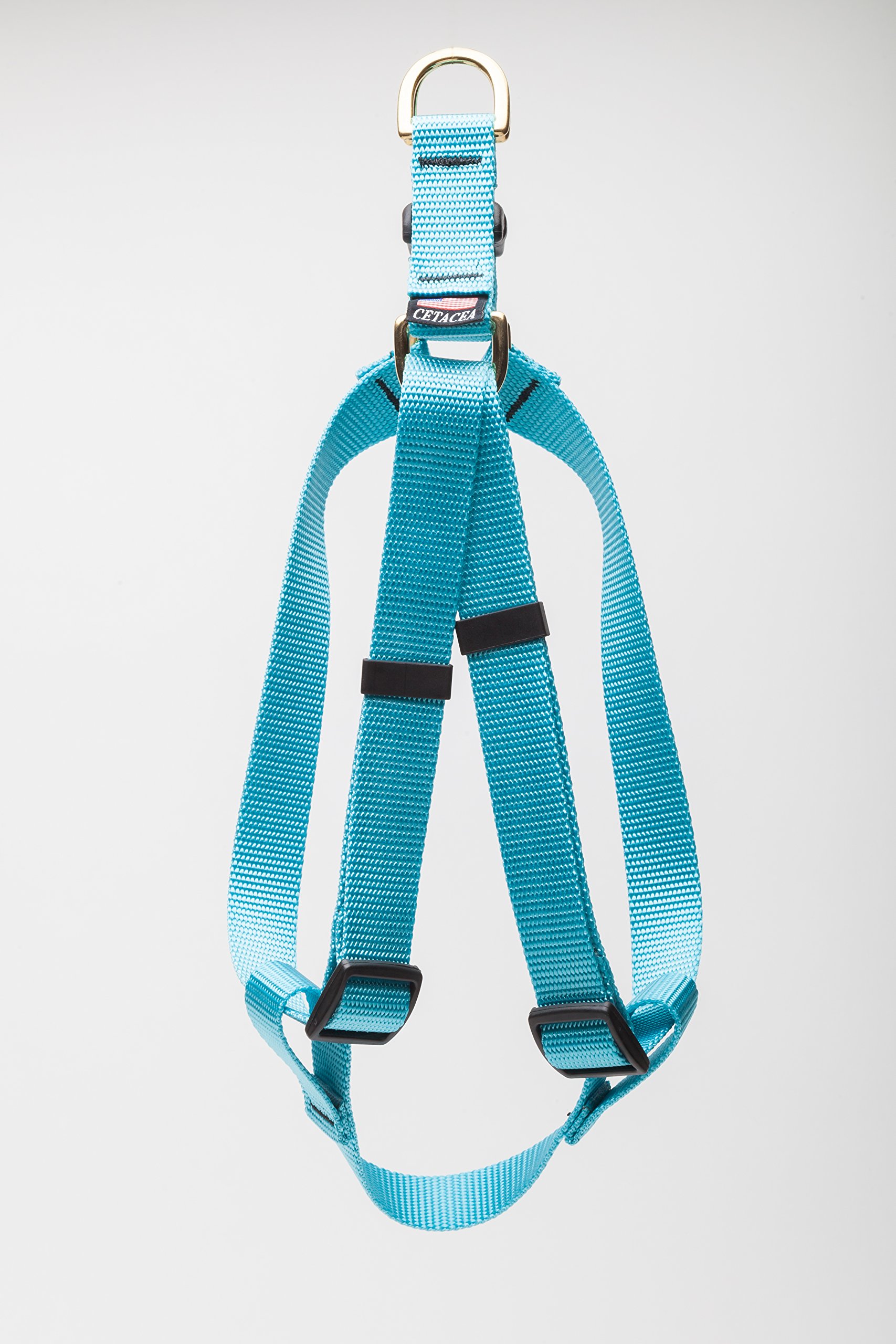 Cetacea Step-in Pet/Dog Harness - Webbing Width 1" Distance Around Torso 27" - 42" - X-Large - Turquoise