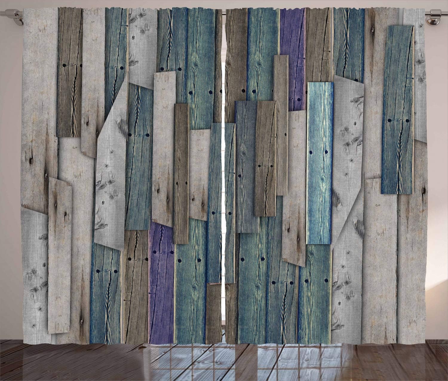 Best living room curtains with woods
