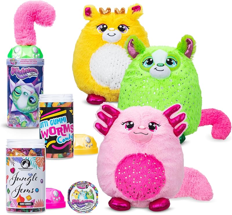 Basic Fun Misfittens Cats Gemstone Surprise Plush Toy