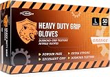 JFA Medical Large Orange Diamond Grip Nitrile Gloves Powder Free Latex Free 50 view 7