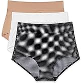 Warner's Women's Blissful Benefits No Muffin Top 3 Pack Brief Panty