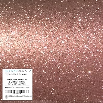 Amazon Com Rose Gold Glitter Vinyl Sheets 12 X 12 5 Pack Craft Vinyl Adhesive Cricut Expression Explore Silhouette Cameo Signs Stickers Decals By Styletech Turner Moore Rose Gold Ultra Glitter Amazon Com Rose Gold Glitter Vinyl Sheets 12 X 12 5 Pack Craft Vinyl Adhesive Cricut Expression Explore Silhouette Cameo Signs Stickers Decals By Styletech Turner Moore Rose Gold Ultra Glitter