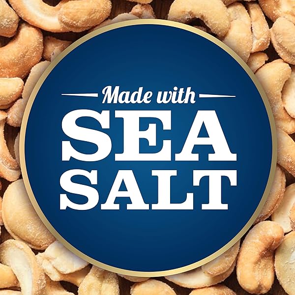 PLANTERS DELUXE SALTED WHOLE CASHEWS, PARTY SNACKS, PLANT-BASED PROTEIN, QUICK SNACK FOR ADULTS, AFTER SCHOOL SNACK, ROASTED CASHEW FLAVORED WITH SEA SALT, BULK NUTS, KOSHER, 1 LB 2.25OZ CANISTER
