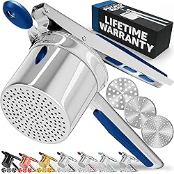 PriorityChef Large 15oz Potato Ricer With 3