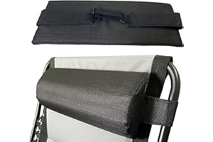 OSTLTTYN Head Pillow for Lounge Chair Zero Gravity Chair Patio Lawn Recliner Chair, Large Zero Gravity Chair Cushion w/Adjustable Elastic Band, Soft Recliner Head Pillow for Indoor Outdoor