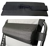 Ostlttyn Head Pillow for Lounge Chair Zero Gravity Chair Patio Lawn Recliner Chair, Large Zero Gravity Chair Cushion w/Adjustable Elastic Band, Soft Recliner Head Pillow for Indoor Outdoor