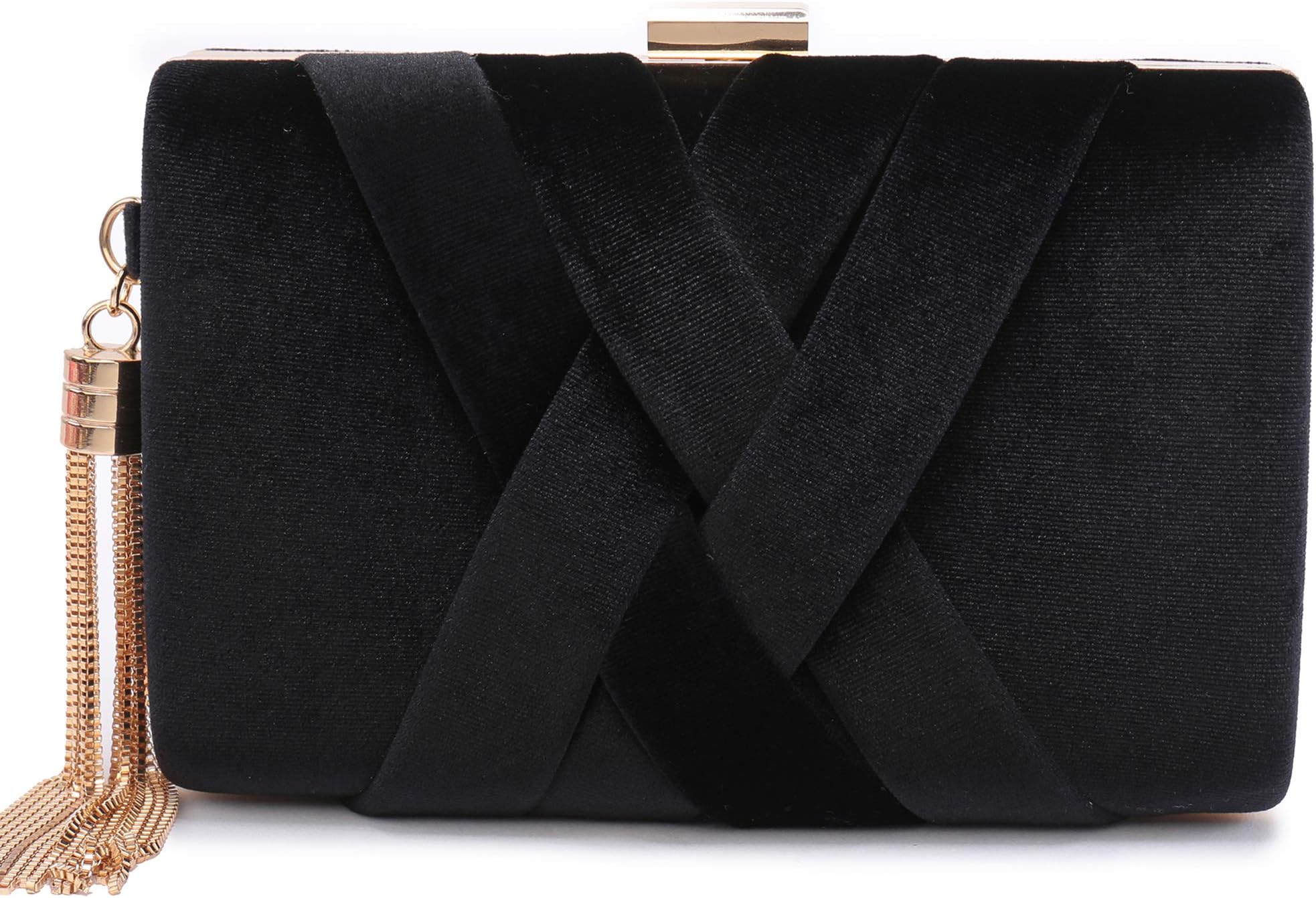 CARIEDO Women's Evening Clutch Bag Stain Fabric Brid al Purse for Wedding Prom Night out Party