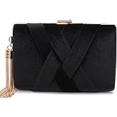 CARIEDO Women's Evening Handbag Clutch Bridal Purse for Wedding Prom Night Out Party