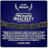 Love You This Much Promise Bracelet for Him | Mens 5mm Twist Steel Bracelet | Sentimental Gift for Boyfriend | 8"+1" Extender | Luxury Gift Box & Card
