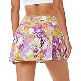 Stelle Women Tennis Skirt Golf Skorts Athletic High Waisted with Pockets Inner Shorts Sport Workout Pleated Pickleball