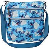 Loungefly Disney Stitch Passport Crossbody Travel Bag Blue