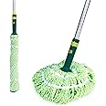 Pine-Sol Microfiber Mop Self Wringing – Easy Squeeze Twist Design for Wet Mopping | Household Cleaning Tool for Tile, Linoleum, Laminate Floors | Extendable Metal Handle